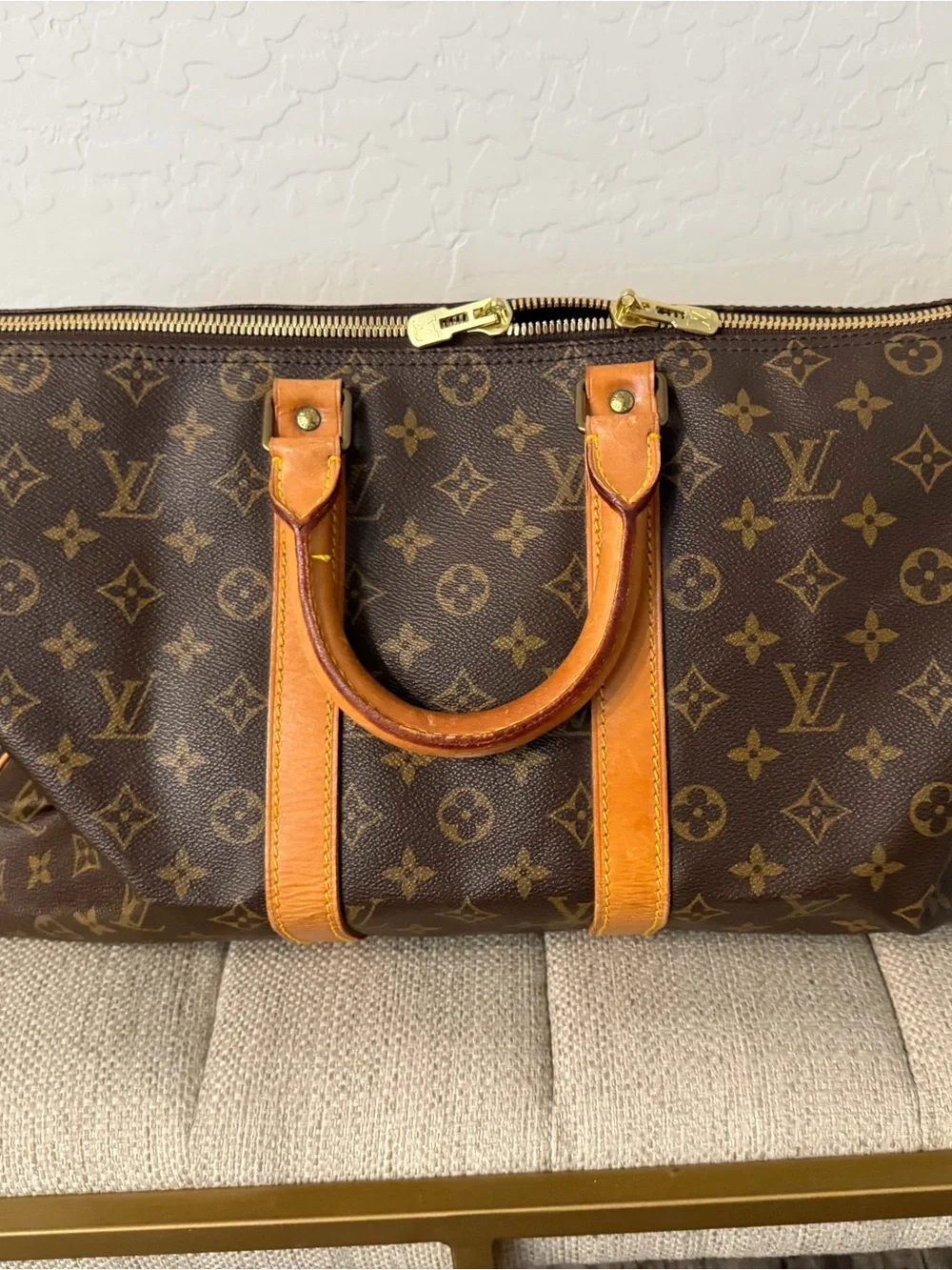 Louis Vuitton Monogram Canvas Keepall 45 Vintage